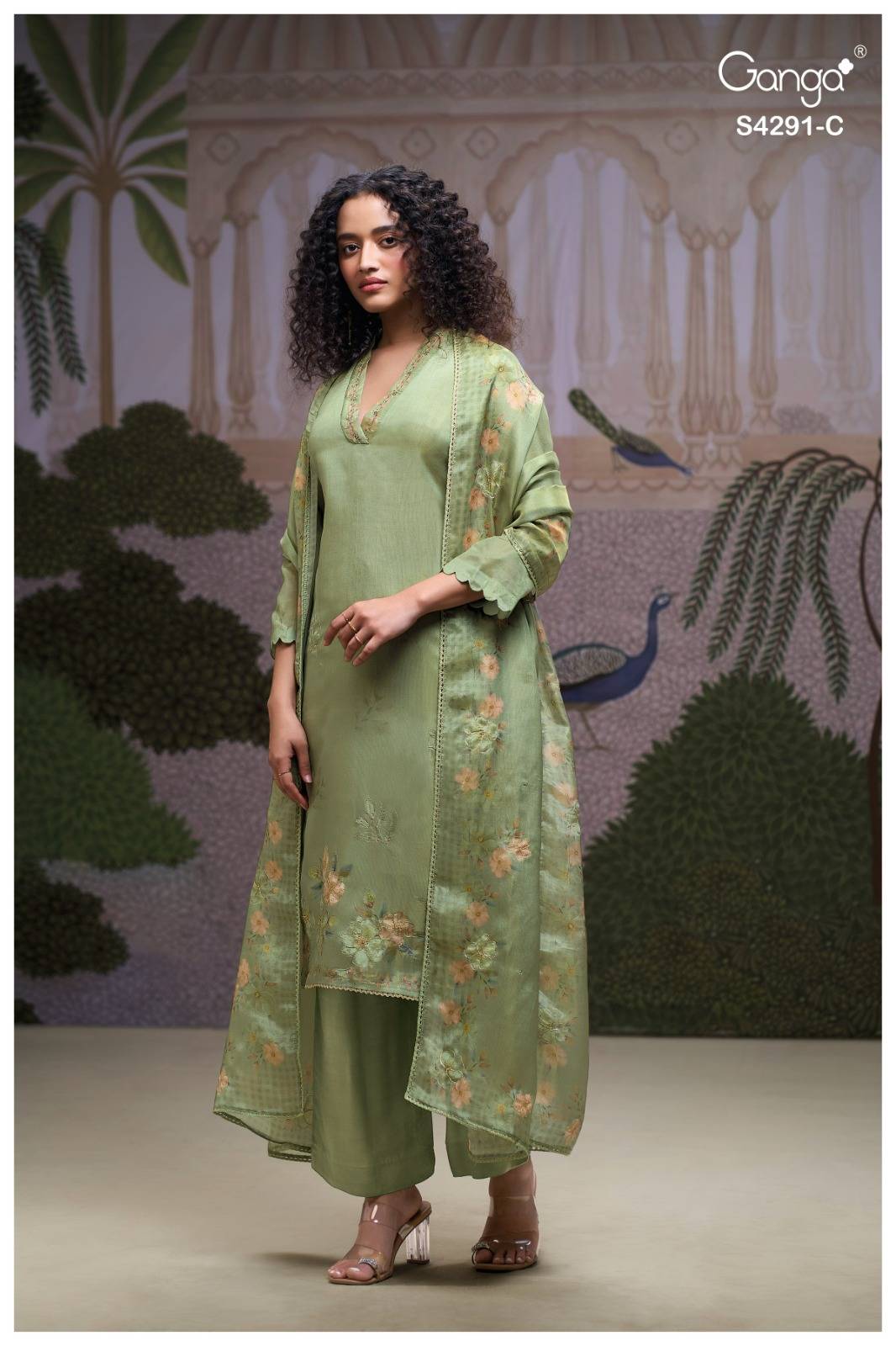 CLARAE 4291 By Ganga Fashion Stylish Beautiful Colourful PURE BEMBERG SILK Dresses At Wholesale Price